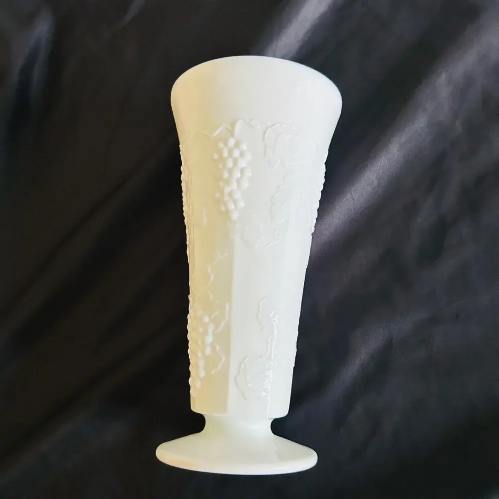 Milk Glass Vase 8